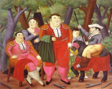Fernando Botero œuvres - Lefty et sa bande Fernando Botero
